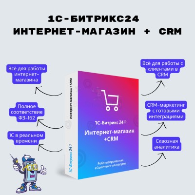 Программа для ЭВМ "1С-Битрикс24". Лицензия Интернет-магазин + CRM (12 мес.) - купить в Миглакасимахах